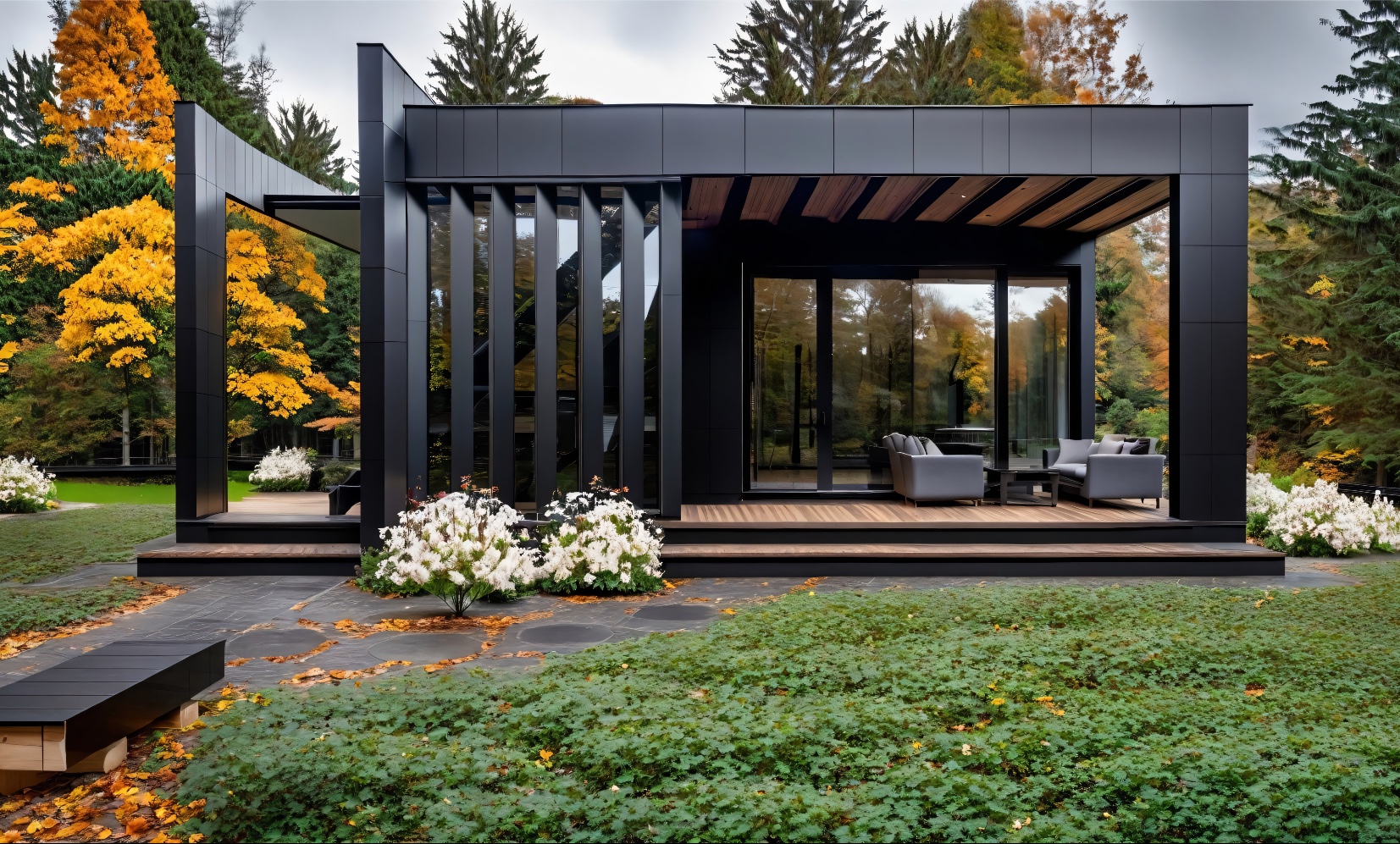 Модульный дом Smart Cube Design 83м2 black