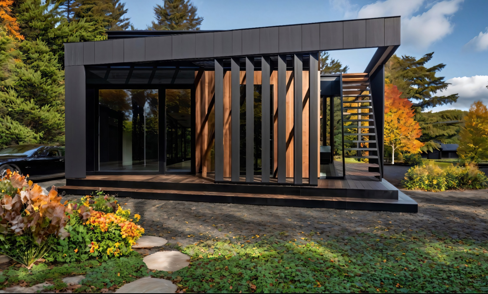 Модульный дом Smart Cube Design 83м2 крыша